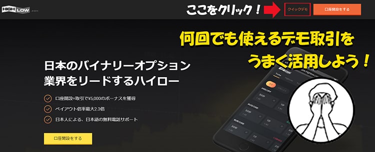 デモ取引