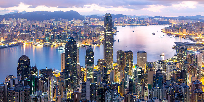 香港株式市場の下落