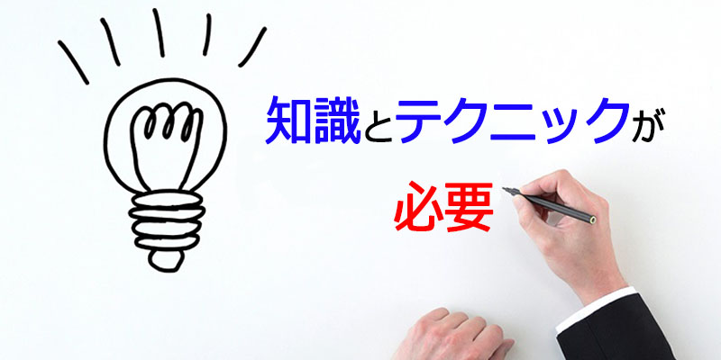 バイナリーオプションは知識とテクニックが必要