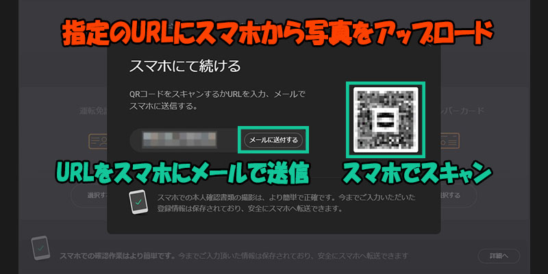 指定のURLにスマホから写真をアップロード